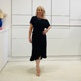 Black Rachel Ruffle skirt