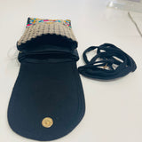 Small Embroidered cross body shoulder phone bag