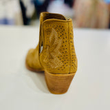 Embroidered Suede Boots