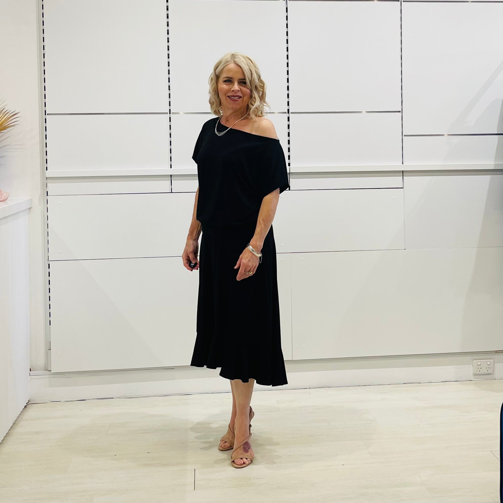 Black Rachel Ruffle skirt