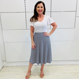 Mosaic Print Midi Skirt
