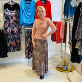 Tea Rose Bamboo-Blend Cowl Neck Top