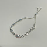 Gold or Silver Rectangle Slider Bracelet