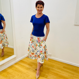 Spring Floral Classic Aline Skirt