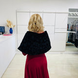 Black Faux Fur Wrap