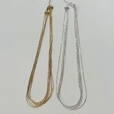 5 Strand Gold and Silver Necklaces
