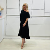 Black Rachel Ruffle skirt