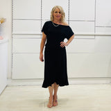 Black Rachel Ruffle skirt