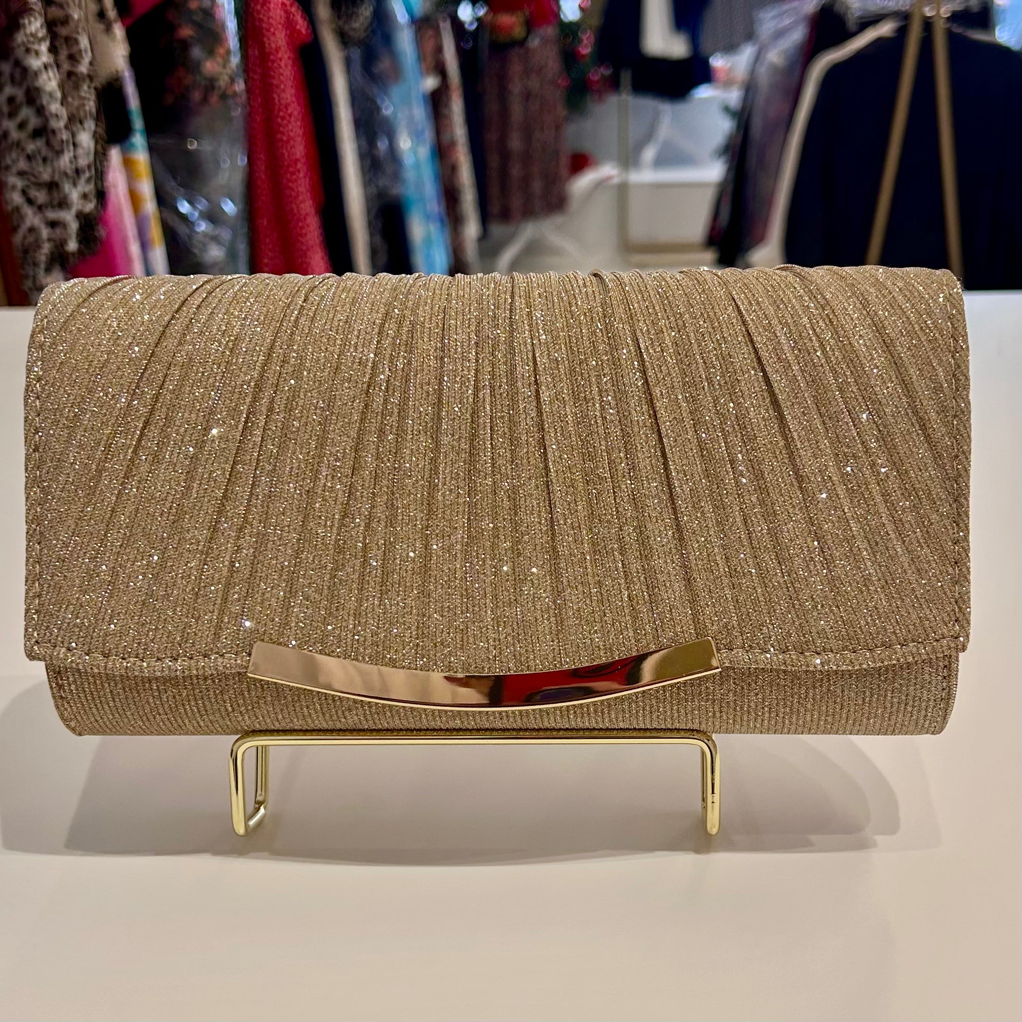 Gold Sparkly Evening Bag