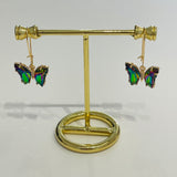Crystal butterfly earrings