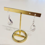 Triple Teardrop Sterling Silver Earrings