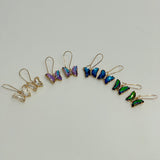 Crystal butterfly earrings