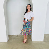 Rainbow Rhapsody Midi Skirt