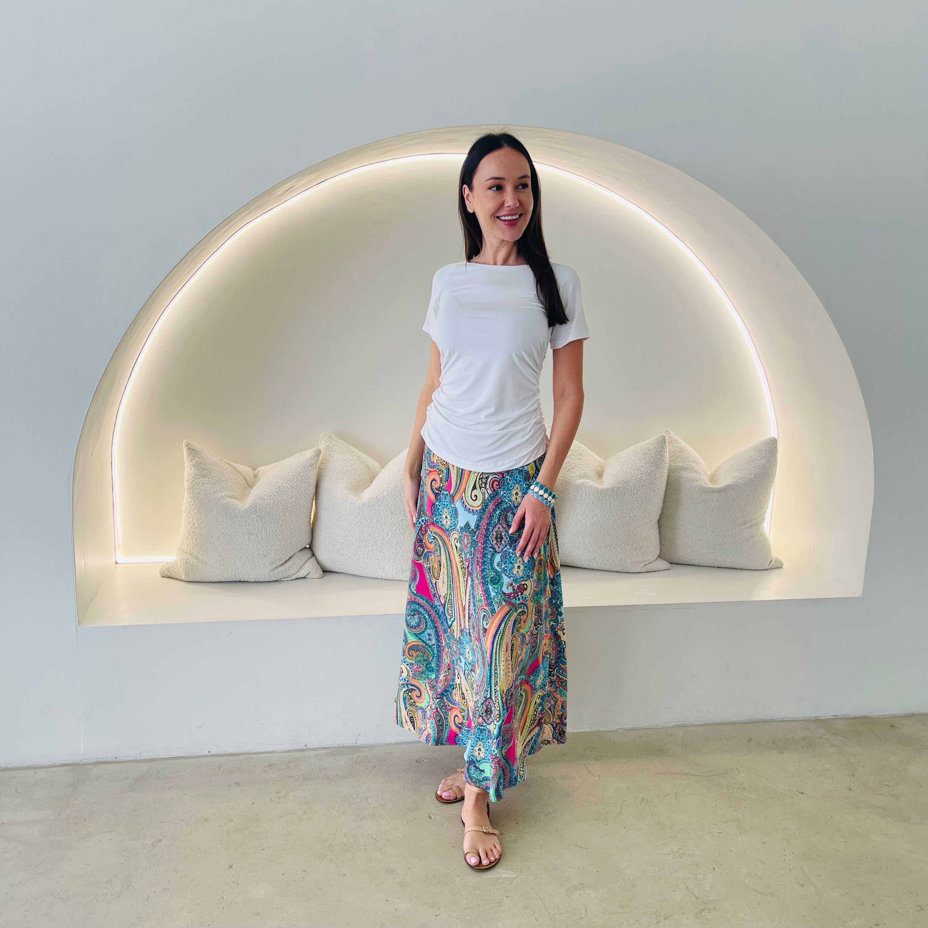 Rainbow Rhapsody Maxi - Long Skirt