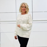 Cream 100% Cotton Daisy Jumper