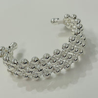 Silver-touched Lace Bracelet