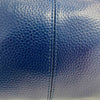 Navy Italian Leather Handbag