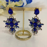 Sapphire Aurora Crystal Earrings