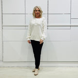 Cream 100% Cotton Daisy Jumper