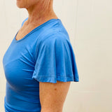 Bluebird Wave Sleeve Top