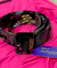 Velvet Embroidered Belt