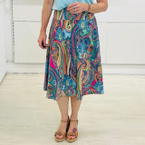 Rainbow Rhapsody Midi Skirt
