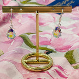 Rainbow Crystal Teardrop Earrings