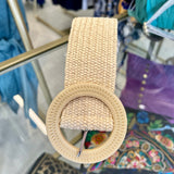 Cream Stretch Belt