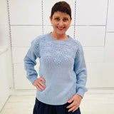 Blue 100% Cotton Daisy Jumper