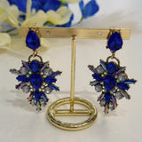 Sapphire Aurora Crystal Earrings