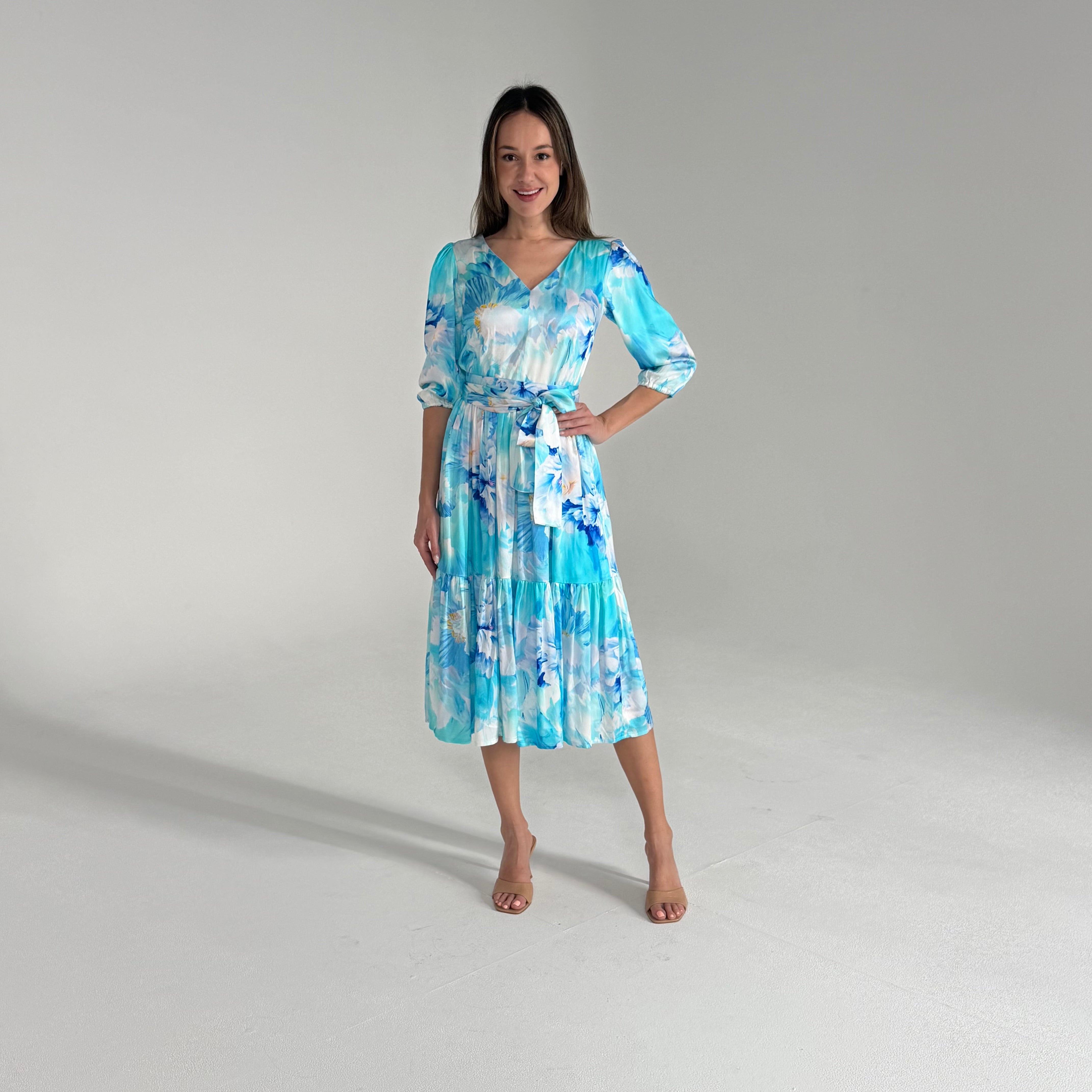 Jacqueline Dress- Azure Bay