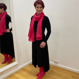 Hot Pink Chiffon Scarf