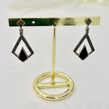Sterling Silver with Black Onyx Earrings