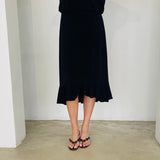Black Rachel Ruffle skirt