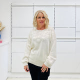 Cream 100% Cotton Daisy Jumper