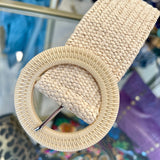 Cream Stretch Belt