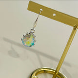 Rainbow Crystal Teardrop Earrings