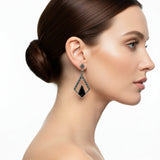 Sterling Silver with Black Onyx Earrings
