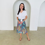 Rainbow Rhapsody Midi Skirt