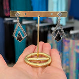 Sterling Silver with Black Onyx Earrings