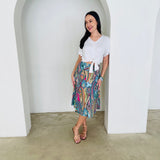 Rainbow Rhapsody Midi Skirt