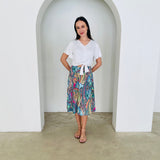 Rainbow Rhapsody Midi Skirt