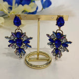 Sapphire Aurora Crystal Earrings