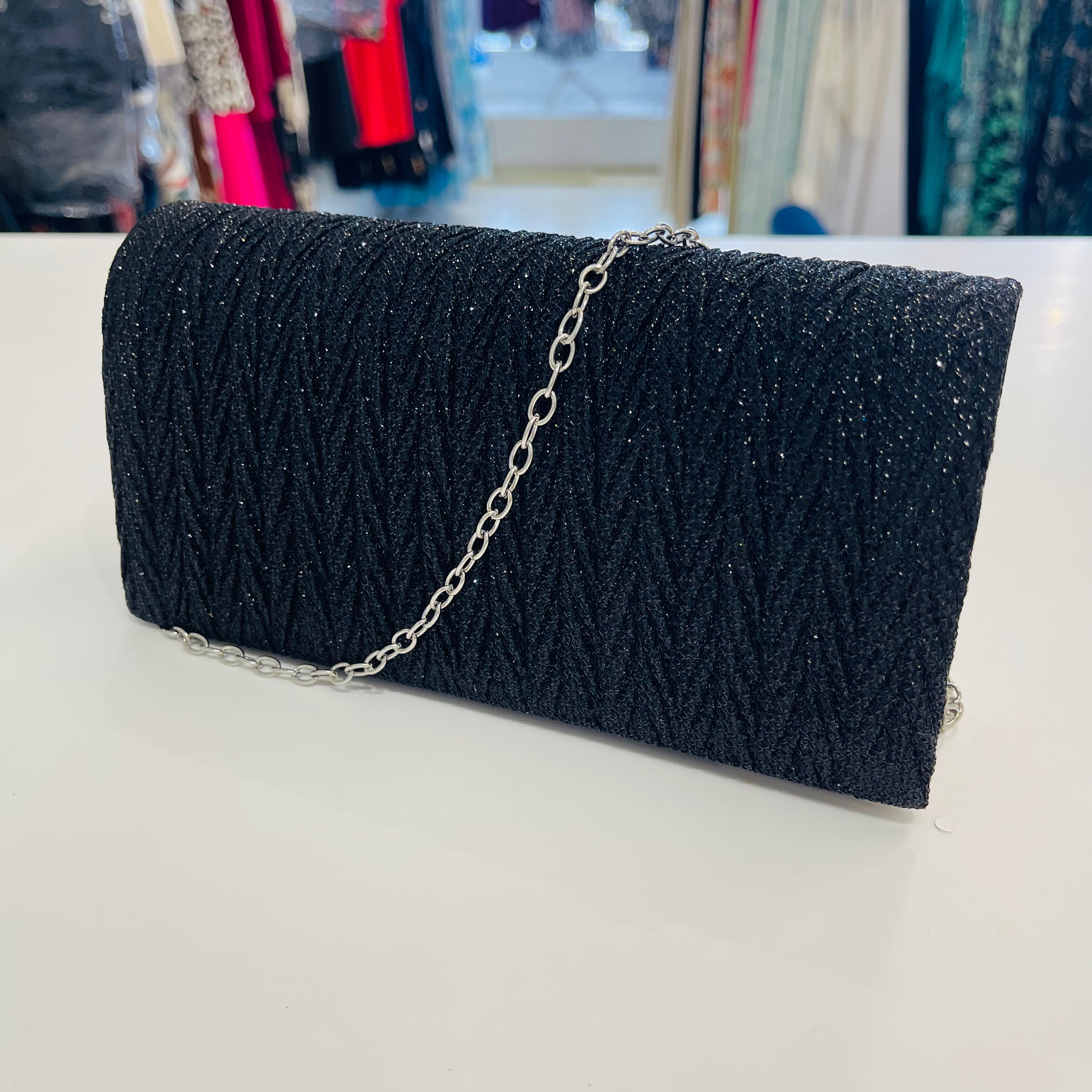 Black Sparkly Evening Bag