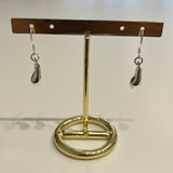 Sterling Silver Crescent Drop Earrings