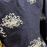 Navy Silk Jacket - Designer silk luxury to elevate any outfit