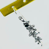 Ivy Leaf Crystal Drop Earrings
