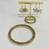 Medium width Gold Bangle