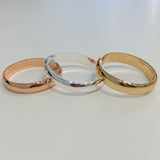 Bangles hinged Gold silver & rose gold