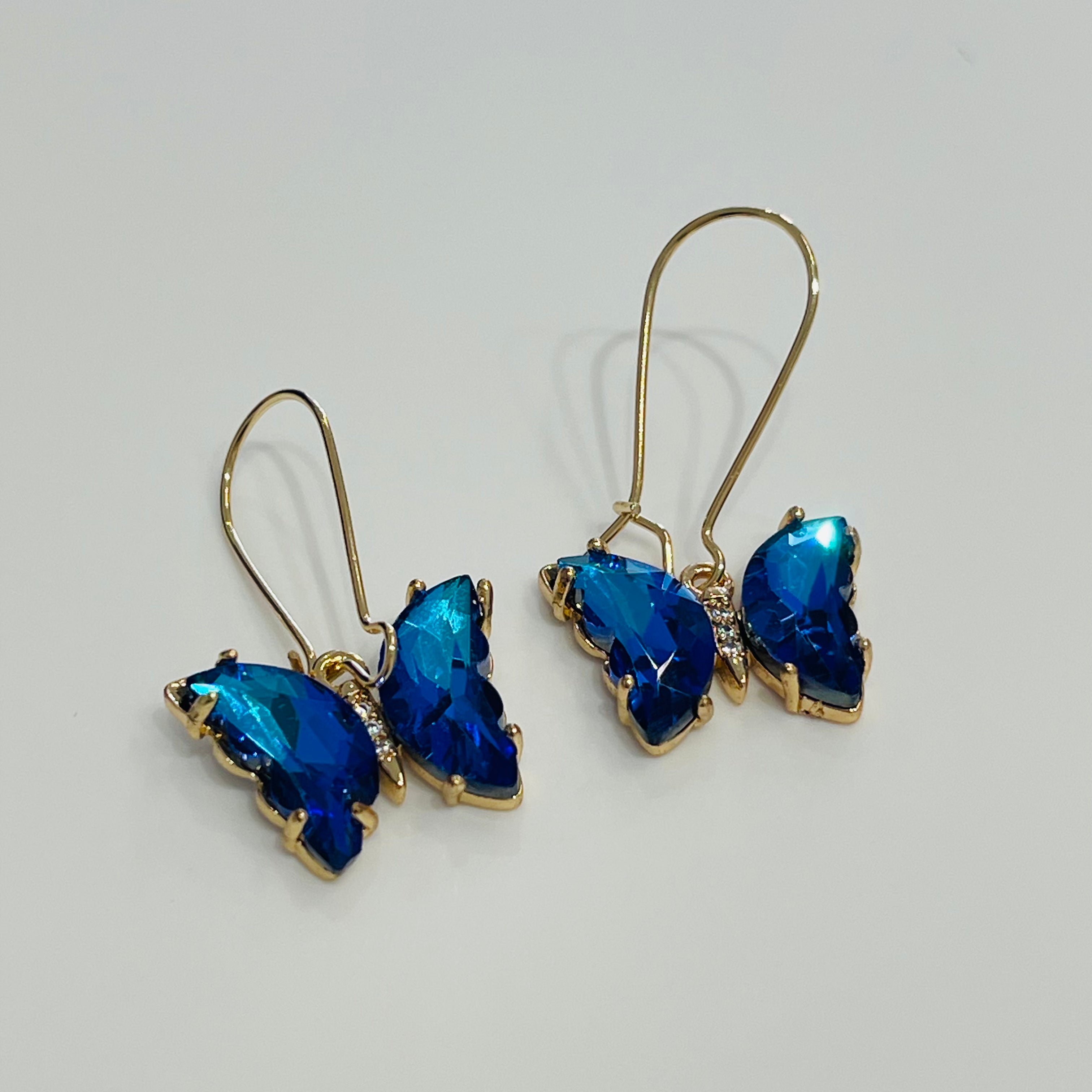 Crystal butterfly earrings